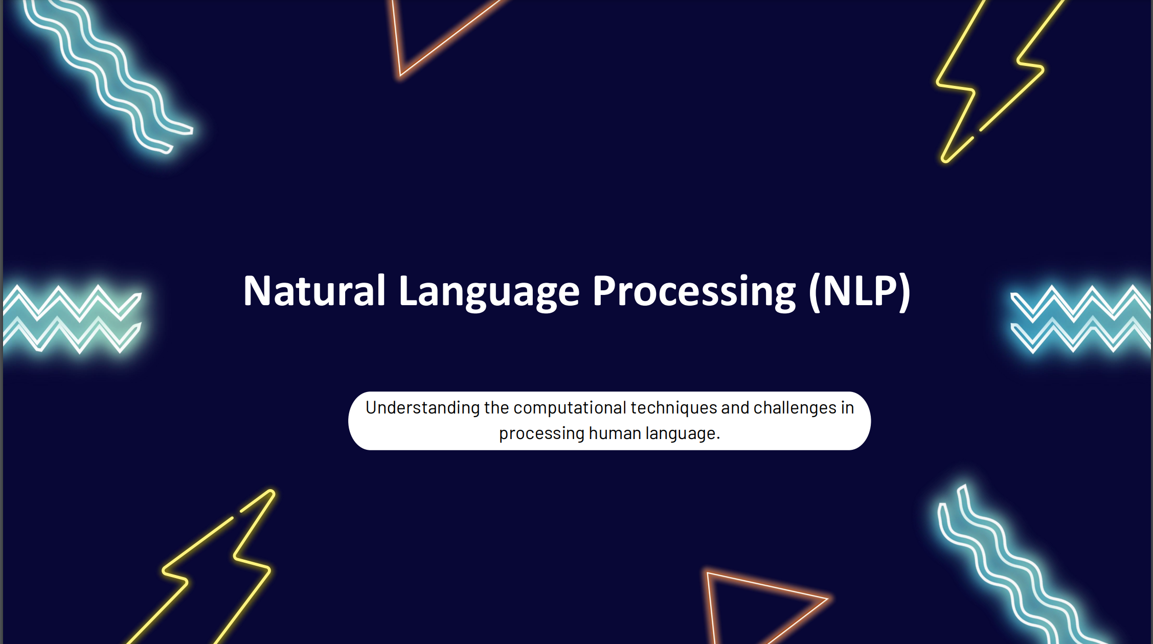 NLP presentation for MARSAD